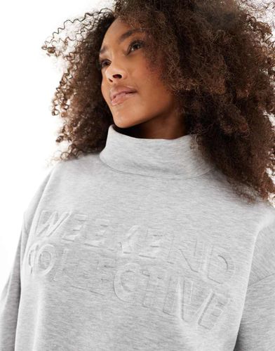 ASOS DESIGN - Weekend Collective - Sweat avec motif en relief - chiné - Asos Weekend Collective - Modalova