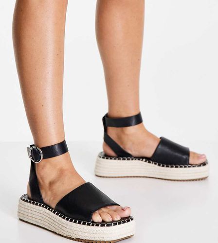 Wide Fit - Joyful - Espadrilles à semelle plateforme - Asos Design - Modalova