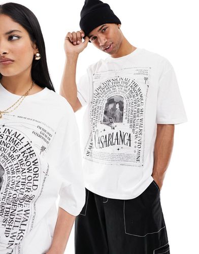 T-shirt unisexe oversize à imprimé Casablanca sous licence - Asos Design - Modalova