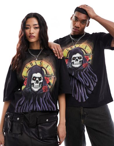 T-shirt unisexe oversize avec imprimé Guns N Roses et faucheuse - Asos Design - Modalova