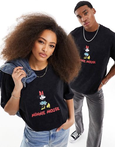 T-shirt unisexe oversize avec imprimés Minnie Mouse - délavé - Asos Design - Modalova