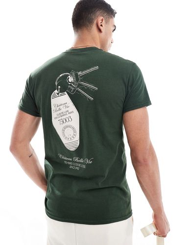 T-shirt à imprimé clés dans le dos - Asos Design - Modalova