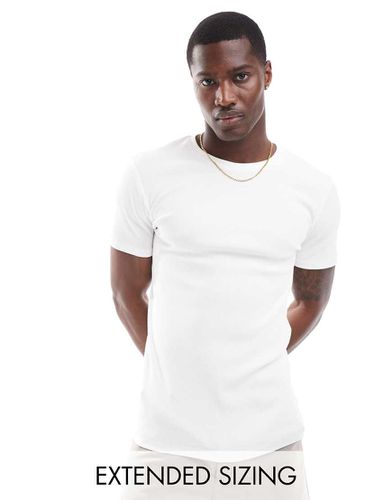 T-shirt basique moulant et côtelé - Asos Design - Modalova