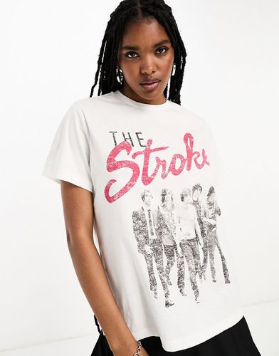 T-shirt coupe standard à motif The Strokes sous licence - Asos Design - Modalova