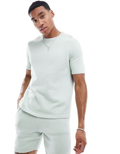 T-shirt d'ensemble en maille de coton d'épaisseur moyenne - Asos Design - Modalova