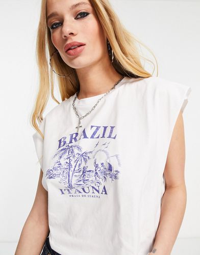 T-shirt décontracté à imprimé carte postale du Brésil - Asos Design - Modalova