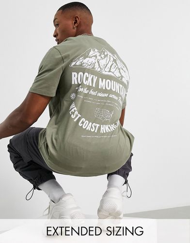 T-shirt décontracté avec imprimé style extérieur sur le devant et au dos - Asos Design - Modalova