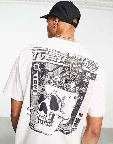 T-shirt décontracté imprimé sur le devant et au dos - cassé - Asos Design - Modalova