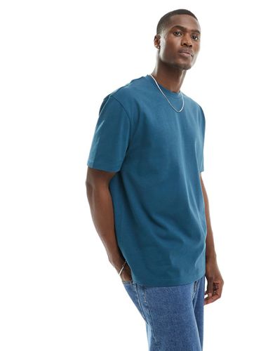 T-shirt épais 240 g/m² à coupe décontractée - Turquoise - Asos Design - Modalova