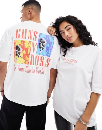 T-shirt oversize unisexe à imprimé tournée de Guns N' Roses Tour - Asos Design - Modalova