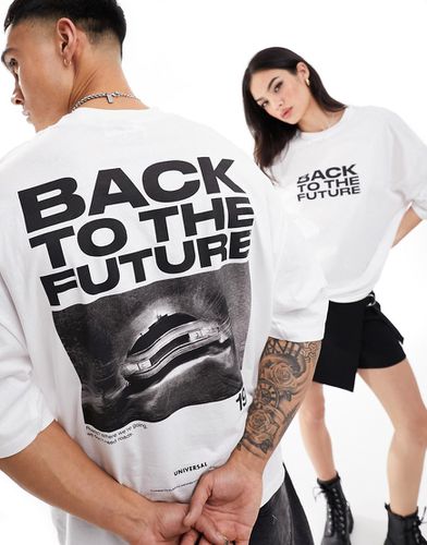 T-shirt oversize unisexe à imprimé Retour Vers Le Futur sous licence - Asos Design - Modalova