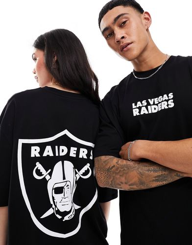 T-shirt oversize unisexe avec imprimés Raiders sous licence - Asos Design - Modalova