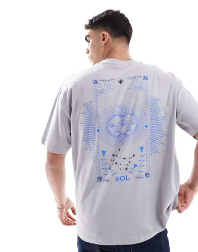 T-shirt oversize  motif cleste - Asos Design - Modalova