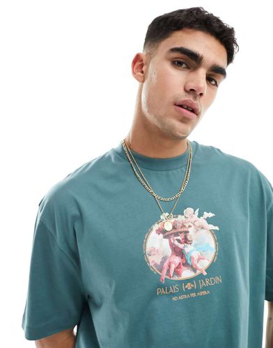 T-shirt oversize à imprimé chérubin sur le devant - Asos Design - Modalova