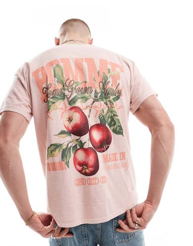 T-shirt oversize à imprimé fruits au dos - Asos Design - Modalova