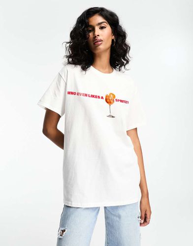 T-shirt oversize à imprimé spritz - Asos Design - Modalova