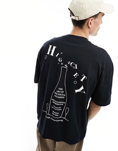 T-shirt oversize à imprimé verre au dos - Asos Design - Modalova