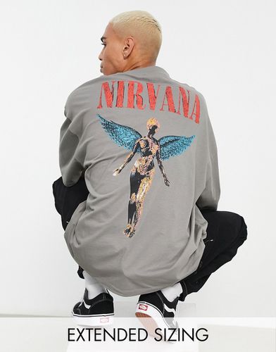 T-shirt oversize à imprimés Nirvana - Asos Design - Modalova