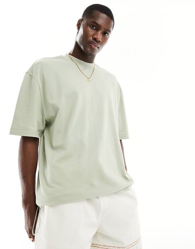 T-shirt oversize avec ourlet à cordon de serrage - clair - Asos Design - Modalova