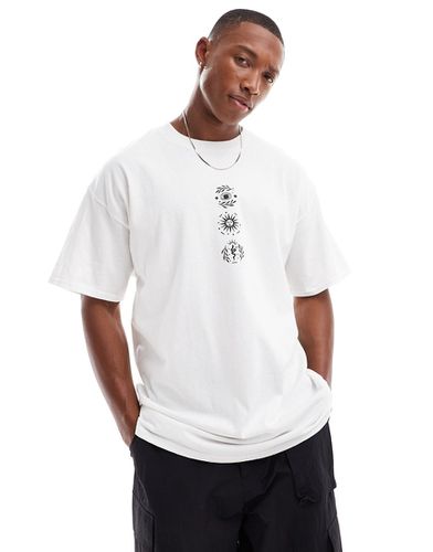 T-shirt oversize avec imprimé céleste sur la poitrine - Asos Design - Modalova