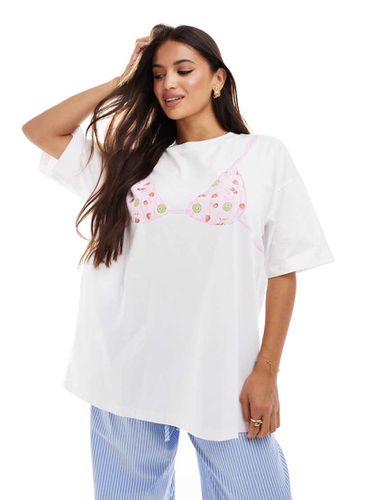 T-shirt oversize avec imprimé bikini motif fruit - Asos Design - Modalova