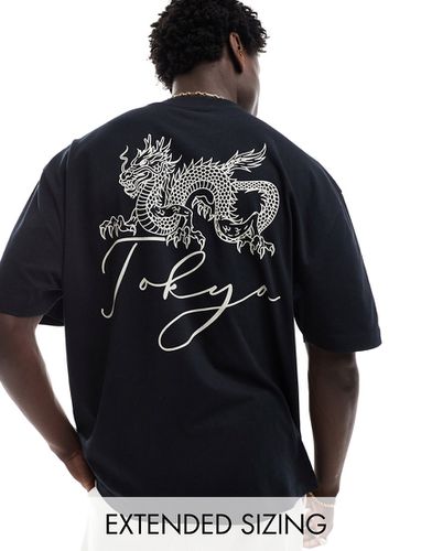 T-shirt oversize avec imprimé dragon Tokyo au dos - Asos Design - Modalova