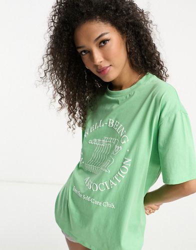 T-shirt oversize avec imprimé en relief - Asos Design - Modalova