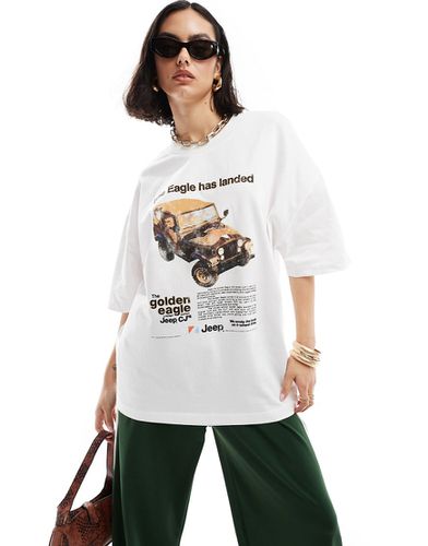 T-shirt oversize avec imprimé Jeep Eagle sous licence - Asos Design - Modalova