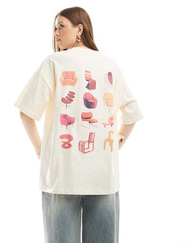 T-shirt oversize avec imprimé meubles style années 70 - Asos Design - Modalova