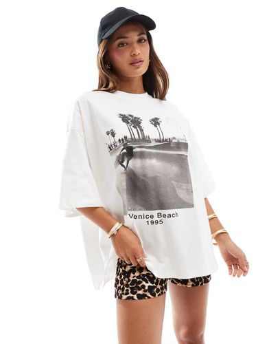 T-shirt oversize avec imprimé photo Venice Beach - Asos Design - Modalova