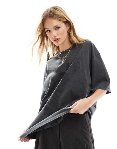 T-shirt oversize avec imprimé Romance rock - Anthracite délavé - Asos Design - Modalova