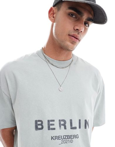 T-shirt oversize avec inscription Berlin - délavé - Asos Design - Modalova