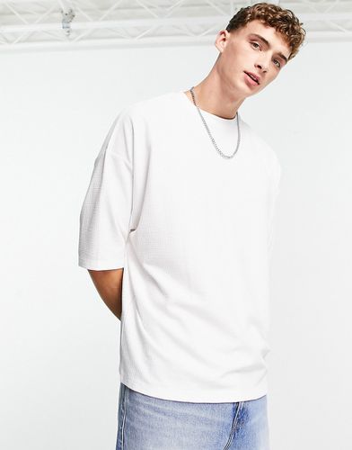 T-shirt oversize gaufré - Asos Design - Modalova