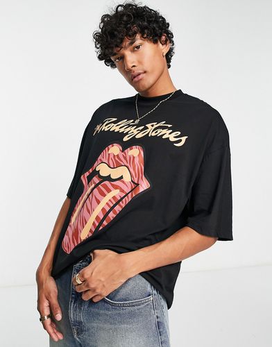 T-shirt oversize imprimé Rolling Stones - Asos Design - Modalova