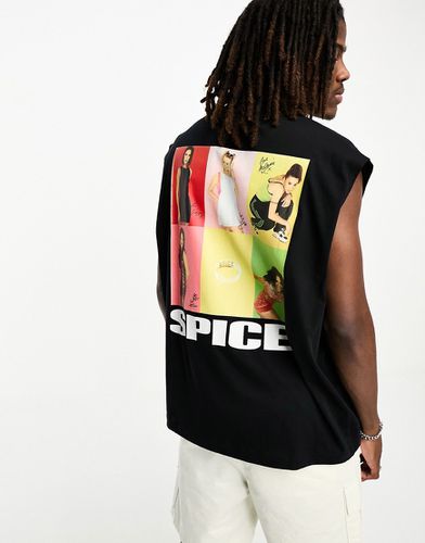 T-shirt oversize sans manches avec imprimé Spice Girls - Asos Design - Modalova