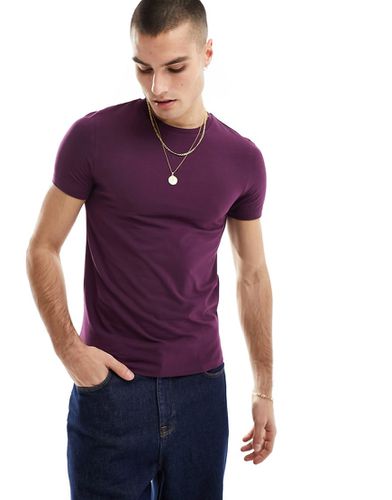 T-shirt ras de cou moulant - Violet - Asos Design - Modalova