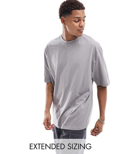 T-shirt ras de cou oversize - Taupe - Asos Design - Modalova