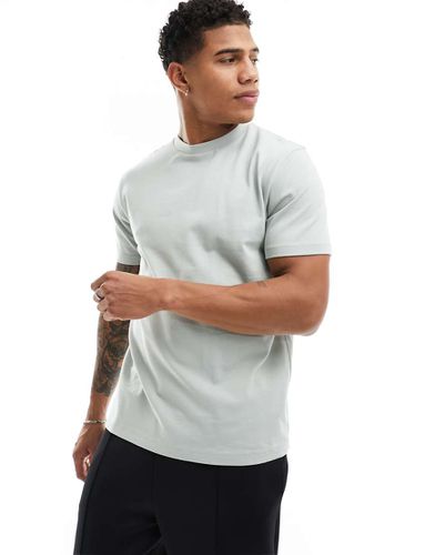 T-shirt ras de cou basique en tissu épais 240 g/m 2 - clair - Asos Design - Modalova