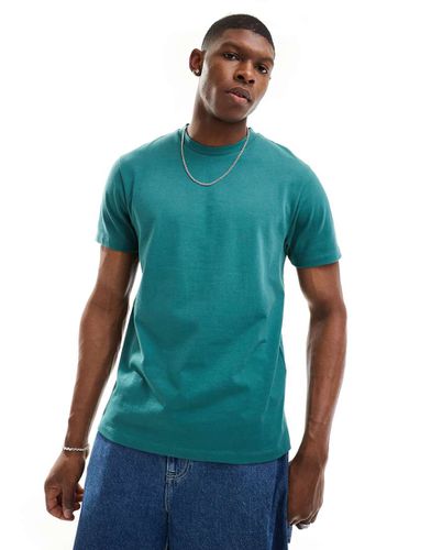 T-shirt ras de cou basique en tissu épais 240 g/m 2 - foncé - Asos Design - Modalova