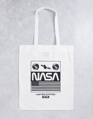 Tote bag à imprimé NASA - Blanc - ASOS DESIGN - Modalova