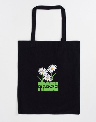 Tote bag léger en coton biologique avec imprimé fleurs - ASOS DESIGN - Modalova