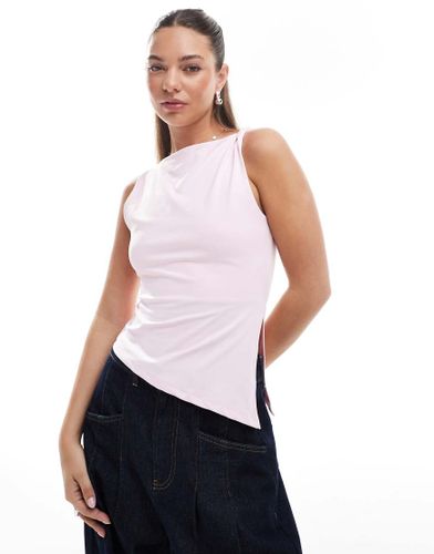 Top  encolure bateau et bretelles torsades - pastel - Asos Design - Modalova