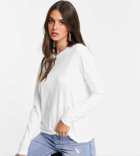 ASOS DESIGN Tall - Ultimate - T-shirt à manches longues en coton mélangé - WHITE - Asos Tall - Modalova