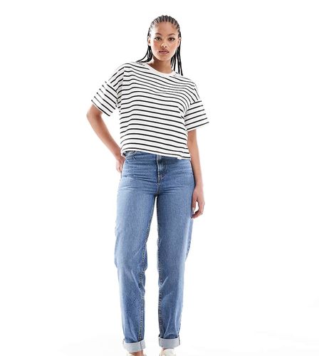 ASOS DESIGN Tall - Jean mom dcontract  taille haute - moyen - Asos Tall - Modalova