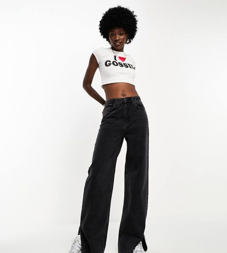 ASOS DESIGN Tall - Jean dad ample fendu - délavé - Asos Tall - Modalova