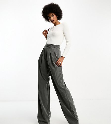 Tall - Pantalon large à pinces - rayé - Asos Design - Modalova