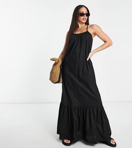 Tall - Robe de plage longue à fines bretelles et ourlet plongeant - Asos Design - Modalova