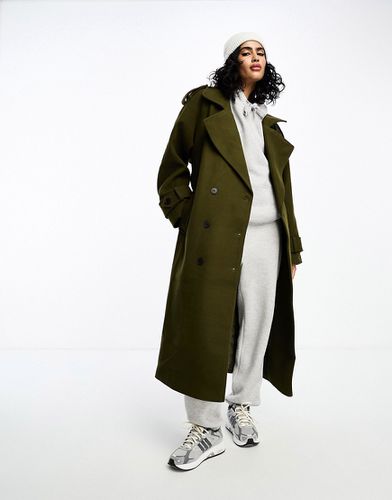 Trench-coat habillé - Kaki - Asos Design - Modalova