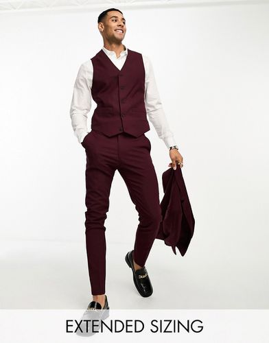 Veston de costume slim - Bordeaux - Asos Design - Modalova