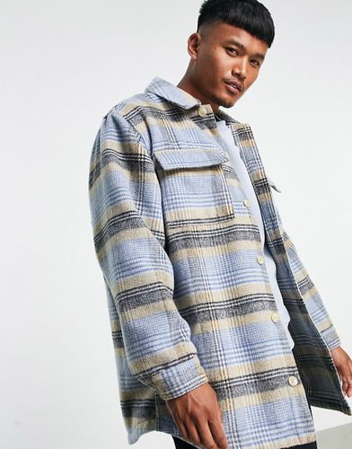 Veste chemise oversize en imitation laine à carreaux - Asos Design - Modalova